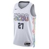 Unisex Denver Nuggets #27 Jamal Murray White 2024/25 Swingman City Edition Player Jersey