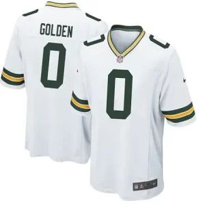 Men's Green Bay Packers #0 Matthew Golden  White Game Player Jersey