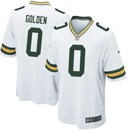 Men's Green Bay Packers #0 Matthew Golden  White Game Player Jersey