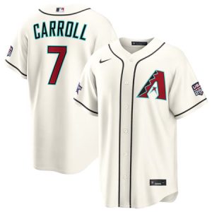 Men's Arizona Diamondbacks #7 Corbin Carroll Nike Cream 2026 All-Star Game Replica Jersey