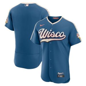 Youth Milwaukee Brewers Nike Mineral Blue 2026 City Connect Authentic Jersey KQTH