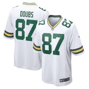 Men's Green Bay Packers #87 Romeo Doubs White Game Player Jersey