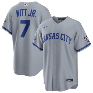 Men's Kansas City Royals #7 Bobby Witt Jr. Nike Gray 2026 All-Star Game Replica Jersey