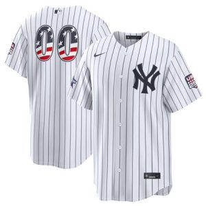 Men's New York Yankees Nike White 2026 All-Star Edition Stars & Stripes Stadium Custom Jersey