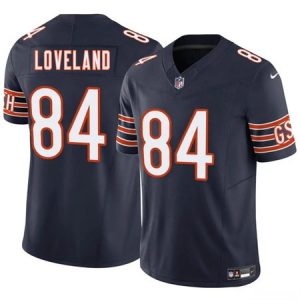 Youth Chicago Bears #84 Colston Loveland Navy 2025 Draft Vapor F.U.S.E. Limited Stitched Football Jersey