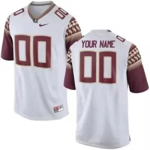 Men's Florida State Seminoles ACTIVE PLAYER Custom White Stitched Jersey F10Z