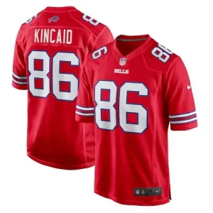 Men's Buffalo Bills #86 Dalton Kincaid  Red Alternate Game Jersey