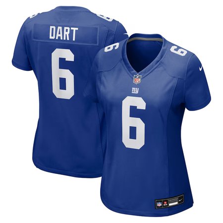 c674e549d989353e737650ff5792a4ec.jpeg Women's New York Giants #6 Jaxson Dart Royal Team Game Jersey