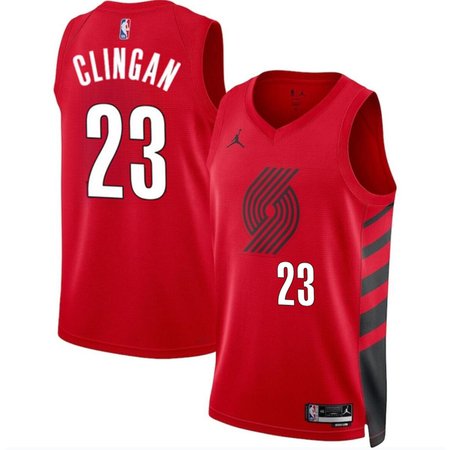 c6c9f3259d9a49a002944761e2ce8f69.jpeg Men's Portland Trail Blazers #23 Donovan Clingan Red 2024 Draft Statement Edition Stitched Basketball Jersey