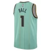 Unisex Charlotte Hornets #1 LaMelo Ball Mint 2024/25 Swingman City Edition Player Jersey