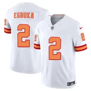 Men's '76 Tampa Bay Buccaneers #2 Emeka Egbuka  White Player F.U.S.E. Vapor Limited Stitched Jersey