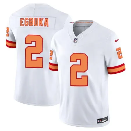 Men's '76 Tampa Bay Buccaneers #2 Emeka Egbuka  White Player F.U.S.E. Vapor Limited Stitched Jersey