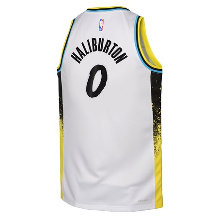 c88173915742579e174adc0f53416571.jpeg Youth Indiana Pacers #0 Tyrese Haliburton White 2024/25 Swingman City Edition Player Jersey