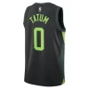 Unisex Boston Celtics #0 Jayson Tatum Black 2024/25 Swingman City Edition Player Jersey