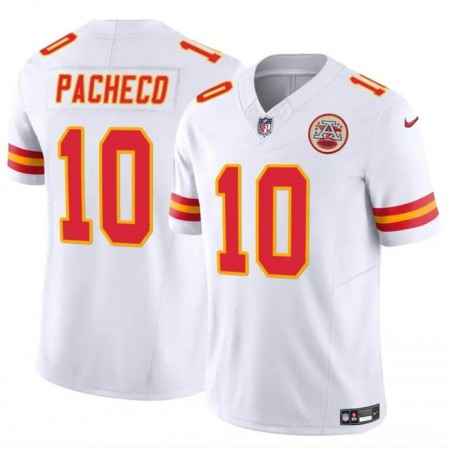 cba4ef17724841722c45780cc48b5410.jpeg Men's Kansas City Chiefs #10 Isiah Pacheco White 2023 F.U.S.E. Vapor Untouchable Limited Stitched Jersey