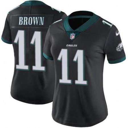 cbc969ea06654ccd3d70ba1f82d6fdbd.jpeg Women's Philadelphia Eagles #11 A.J. Brown Black Vapor Untouchable Limited Stitched Football Jersey(Run Small)