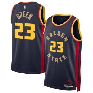 Unisex Golden State Warriors #23 Draymond Green Navy 2024/25 Swingman City Edition Player Jersey