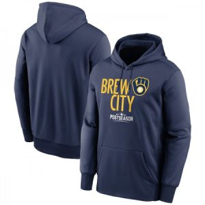 Men's Milwaukee Brewers Navy Hoodie SQHN