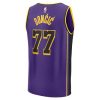 Unisex Los Angeles Lakers #77 Luka Doncic Purple Swingman City Edition Jersey Z8KX