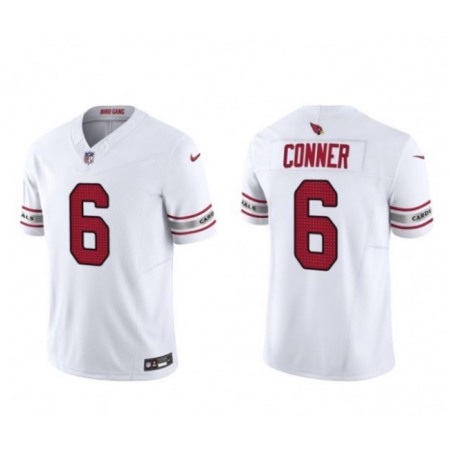 cf382df8a27923d0497ffbb8f33cb134.jpeg Men's Arizona Cardinals #6 James Conner White 2023 F.U.S.E. Vapor Untouchable Limited Stitched Football Jersey