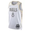d1ef187ed6943d698237798ebf402e23.webp Unisex Chicago Bulls #8 Zach LaVine White 2024/25 Swingman City Edition Player Jersey