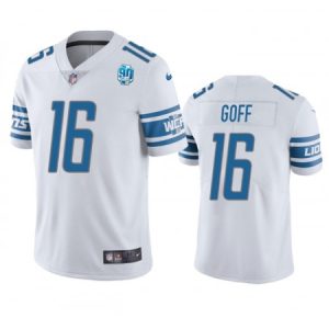 d2e20f2e5f28cf02855bec827beb5822.jpeg Men's Detroit Lions #16 Jared Goff White 2023 90th Anniversary Vapor Untouchable Limited Stitched Jersey