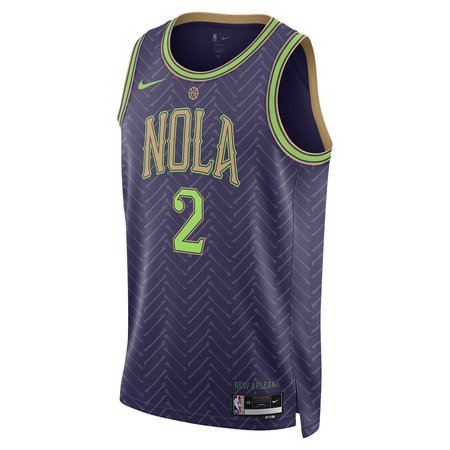 Unisex New Orleans Pelicans #2 Herbert Jones Purple 2024/25 Swingman City Edition Player Jersey