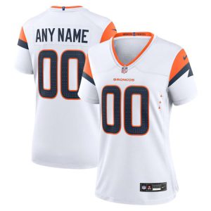 Women's Denver Broncos Nike White Mile High Collection Game Custom Jersey