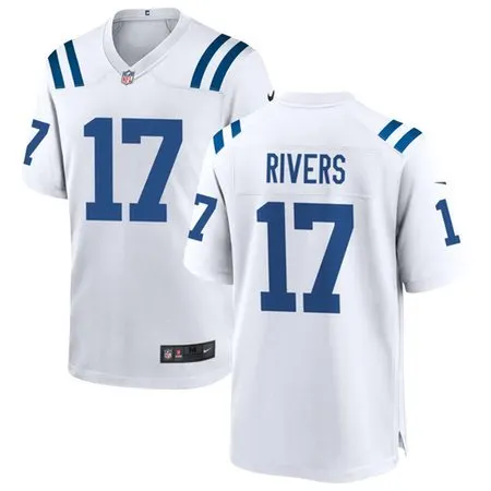 Men's Indianapolis Colts #17 Philip Rivers White Game Jersey