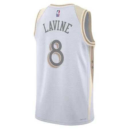 d4a92b7cbaf91ee26826254266394de4.webp Unisex Chicago Bulls #8 Zach LaVine White 2024/25 Swingman City Edition Player Jersey