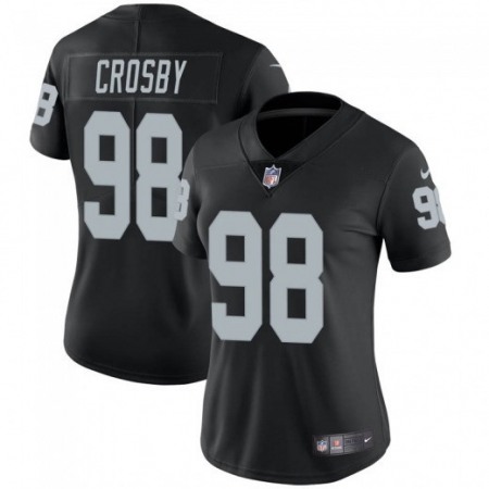 d7944dbebea88f2215ca586e3bbaa77e.jpeg Women's Oakland Raiders #98 Maxx Crosby Black Vapor Untouchable Limited Stitched NFL Jersey(Run Small)