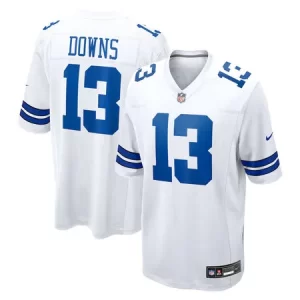Men's Dallas Cowboys #13 Caleb Downs Nike White Game Jersey