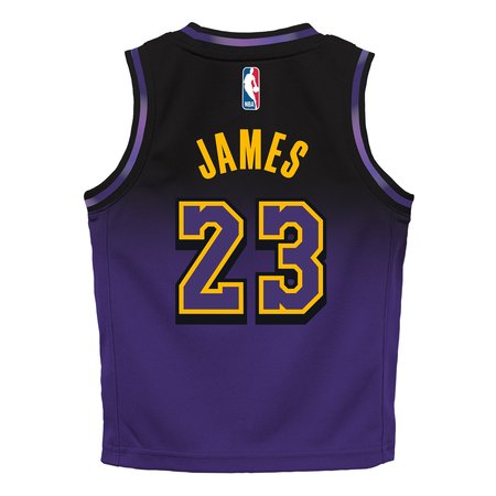 d7f3fbeaee132342556e5182d94fd35f.jpeg Toddler Los Angeles Lakers #23 LeBron James Purple 2024/25 Swingman City Edition Player Jersey