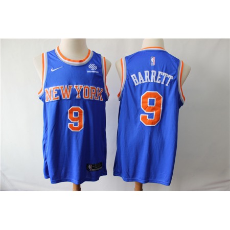 d8b7ae785a04c89749cafc4d4fe0580f.jpeg Men's New York Knicks #9 RJ Barrett Blue Stitched NBA Jersey