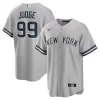 Men's New York Yankees #99 Aaron Judge  Gray Big & Tall Road Replica Player Jersey