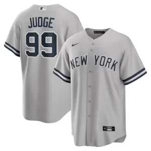 Men's New York Yankees #99 Aaron Judge  Gray Big & Tall Road Replica Player Jersey