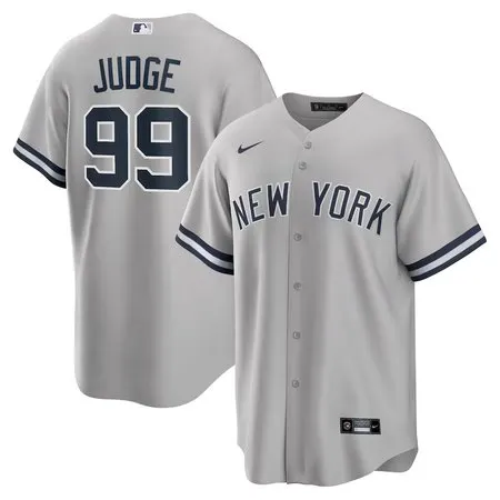 Men's New York Yankees #99 Aaron Judge  Gray Big & Tall Road Replica Player Jersey