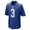 Men's New York Giants #3 Sterling Shepard Royal Game Player Jersey