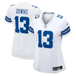 Women's Dallas Cowboys #13 Caleb Downs Nike White Game Jersey