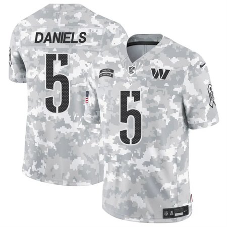 dcf85fc27cfdaef4f7881f5dbff3f91d.jpeg Men's Washington Commanders #5 Jayden Daniels 2024 F.U.S.E Arctic Camo Salute to Service Limited Stitched Football Jersey