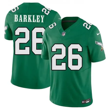 dd10808b265ec3b0a25cdf97f71dd0b6.webp Men's Philadelphia Eagles #26 Saquon Barkley Green F.U.S.E. Vapor Untouchable Limited Stitched Football Jersey