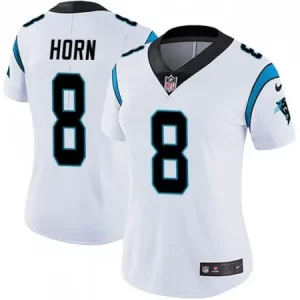 de1109e24a98bac936baccece759e563.webp Women's Carolina Panthers #8 Jaycee Horn White Vapor Untouchable Limited Stitched NFL Jersey(Run Small)
