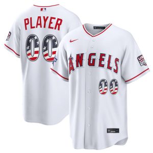 Youth Los Angeles Angels Nike White 2026 All-Star Edition Stars & Stripes Stadium Custom Jersey