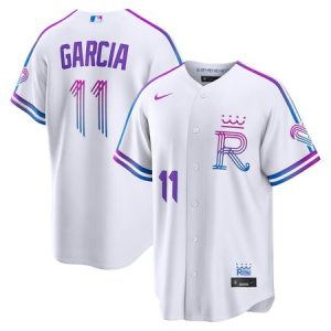 Youth Kansas City Royals #11 Maikel Garcia Nike White 2026 City Connect Stadium Jersey YODT