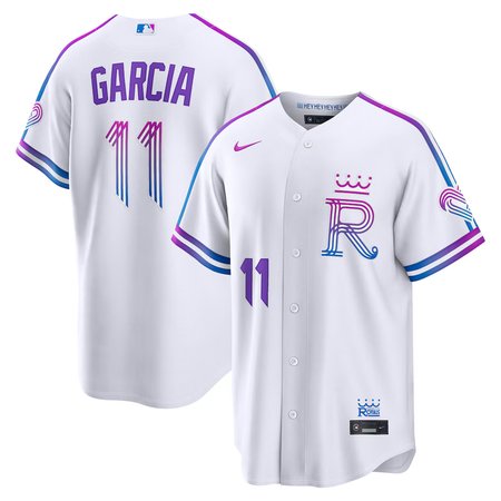 Youth Kansas City Royals #11 Maikel Garcia Nike White 2026 City Connect Stadium Jersey YODT