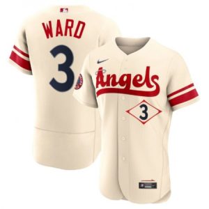 Men's Los Angeles Angels #3 Taylor Ward 2022 Cream City Connect Flex Base Stitched Jersey D39S