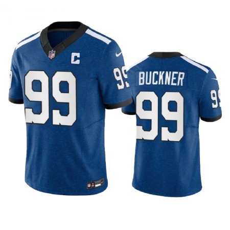 dfee58e3349657951b86c9df6609edcb.jpeg Men's Indianapolis Colts #99 DeForest Buckner Royal 2023 F.U.S.E. Indiana Nights Limited Stitched Football Jersey