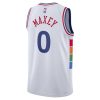 e008fdc43ac483efd433200fd74a4d11.jpeg Unisex Philadelphia 76ers Tyrese Maxey White 2024/25 Swingman Player Jersey - City Edition