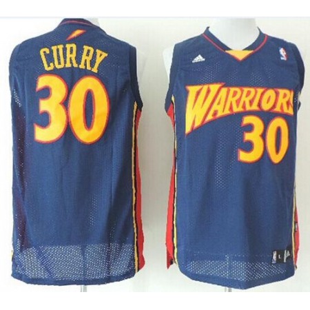 e0116402591a68f6218220db5c27d603.jpeg Warriors #30 Stephen Curry Navy Blue Throwback Stitched NBA Jersey