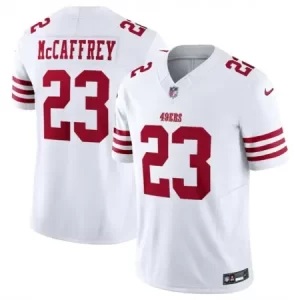 e056003185558c25c4122531d75ef7cc.webp Men's San Francisco 49ers #23 Christian McCaffrey White 2023 F.U.S.E. Vapor Untouchable Limited Stitched Football Jersey